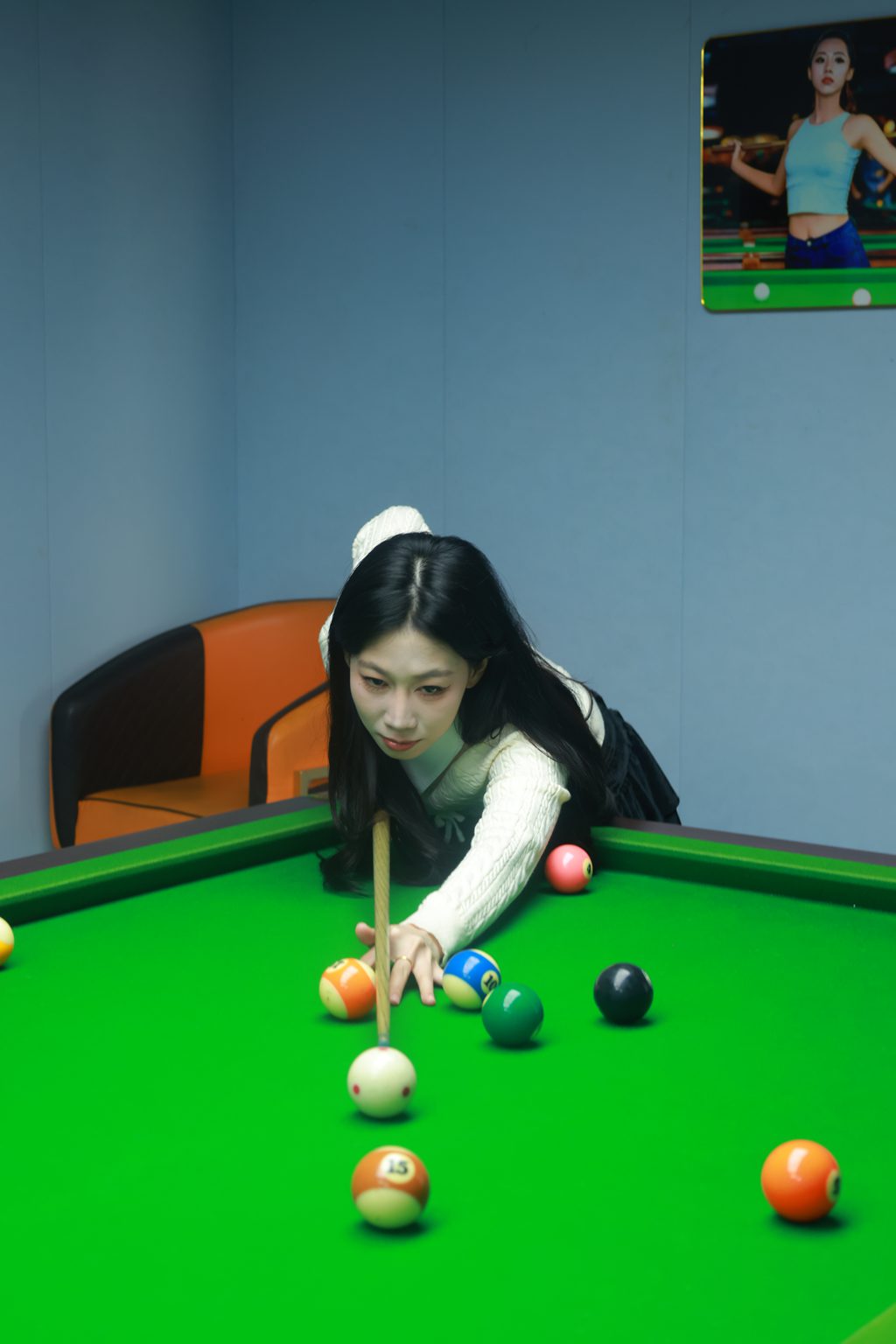 知足小岛 第210期-小U-台球厅摄影（无水印全套版）[416P/2V/22.41GB] 单购-第2张