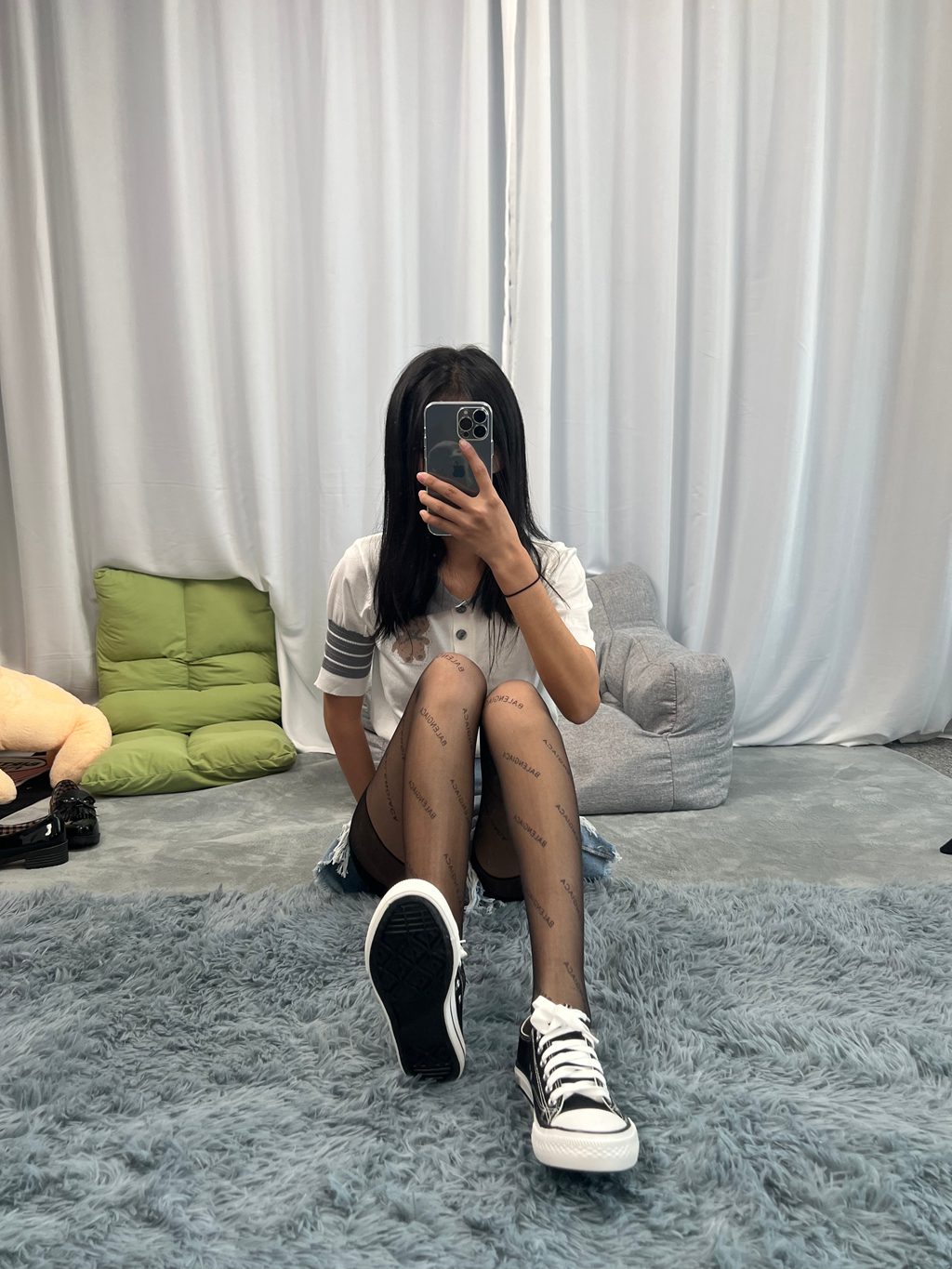 三禾摄影 NO.061 字母嘿丝 帆布鞋 [173P/990MB] 三禾摄影-第2张