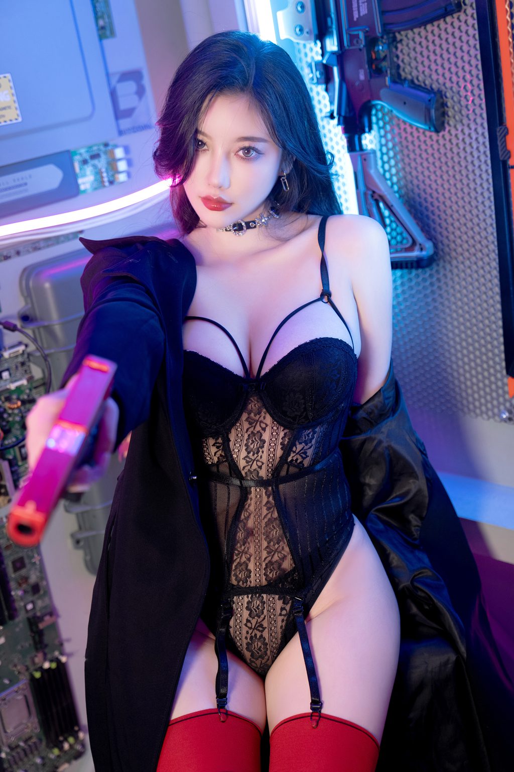 秀人模特@杨晨晨 – 内购无水印 开档情趣网袜 [102P/1.15GB] 年费专享-第2张