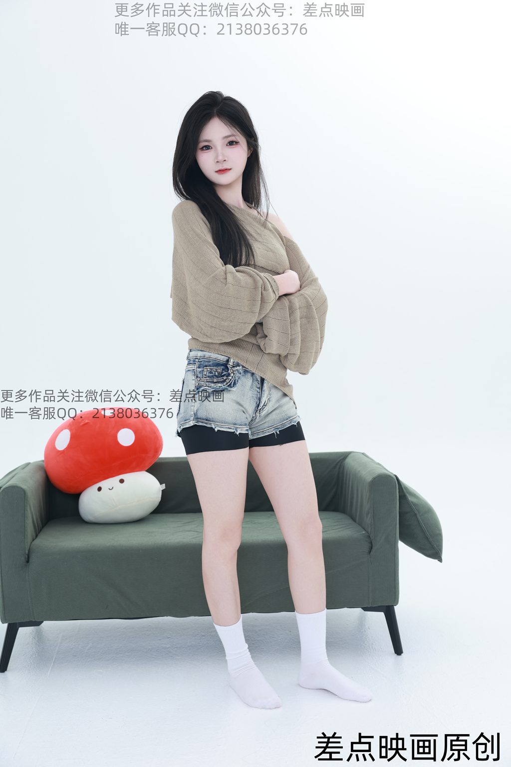 差点映画 第232期-倩倩-居家小白袜（照片版）[100P/709MB] 单购-第2张