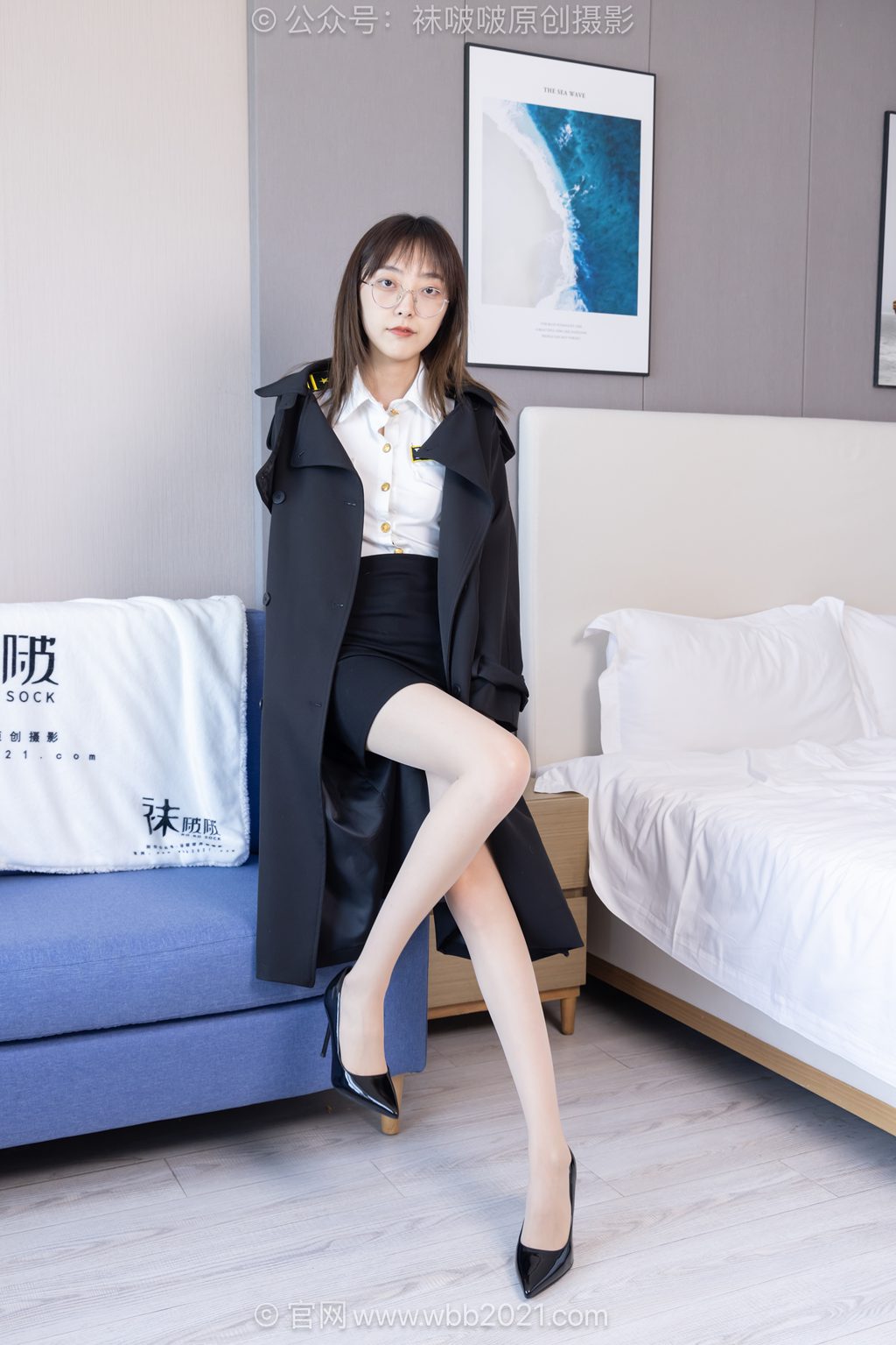 [BoBoSocks袜啵啵] NO.610 稚予-高跟鞋、薄肉丝、穿脱风衣 [143P/1V/4.95GB] 年费专享-第2张