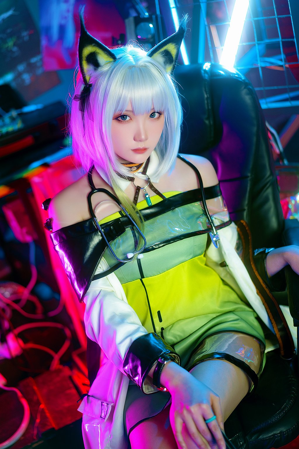 动漫Coser@瓜希酱 明日方舟 凯尔希 (Kal’tsit) [21P-146MB] 网红写真-第2张