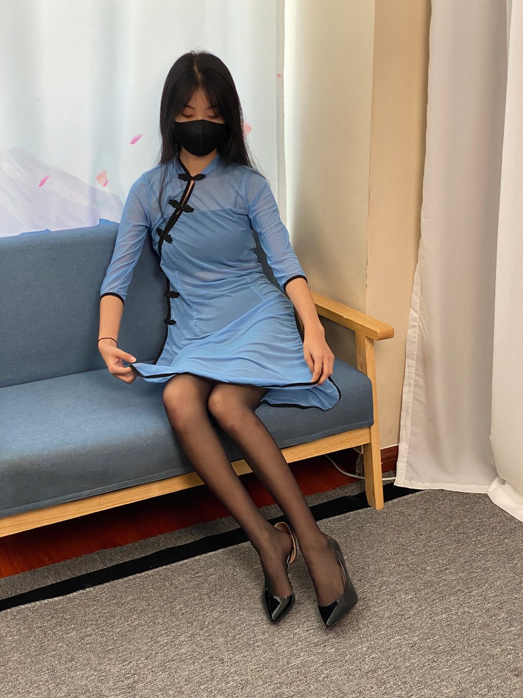 三禾摄影 NO.064 薄丝旗袍 嘿丝 高跟 [245P/1.35GB] 三禾摄影-第2张