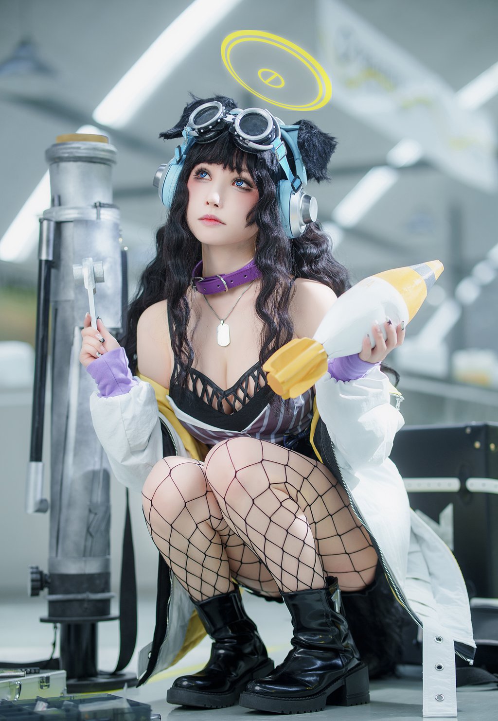 网紅Coser@一千只猫薄禾 –蔚蓝档案 阿洛娜[17P-179M] 网红写真-第1张