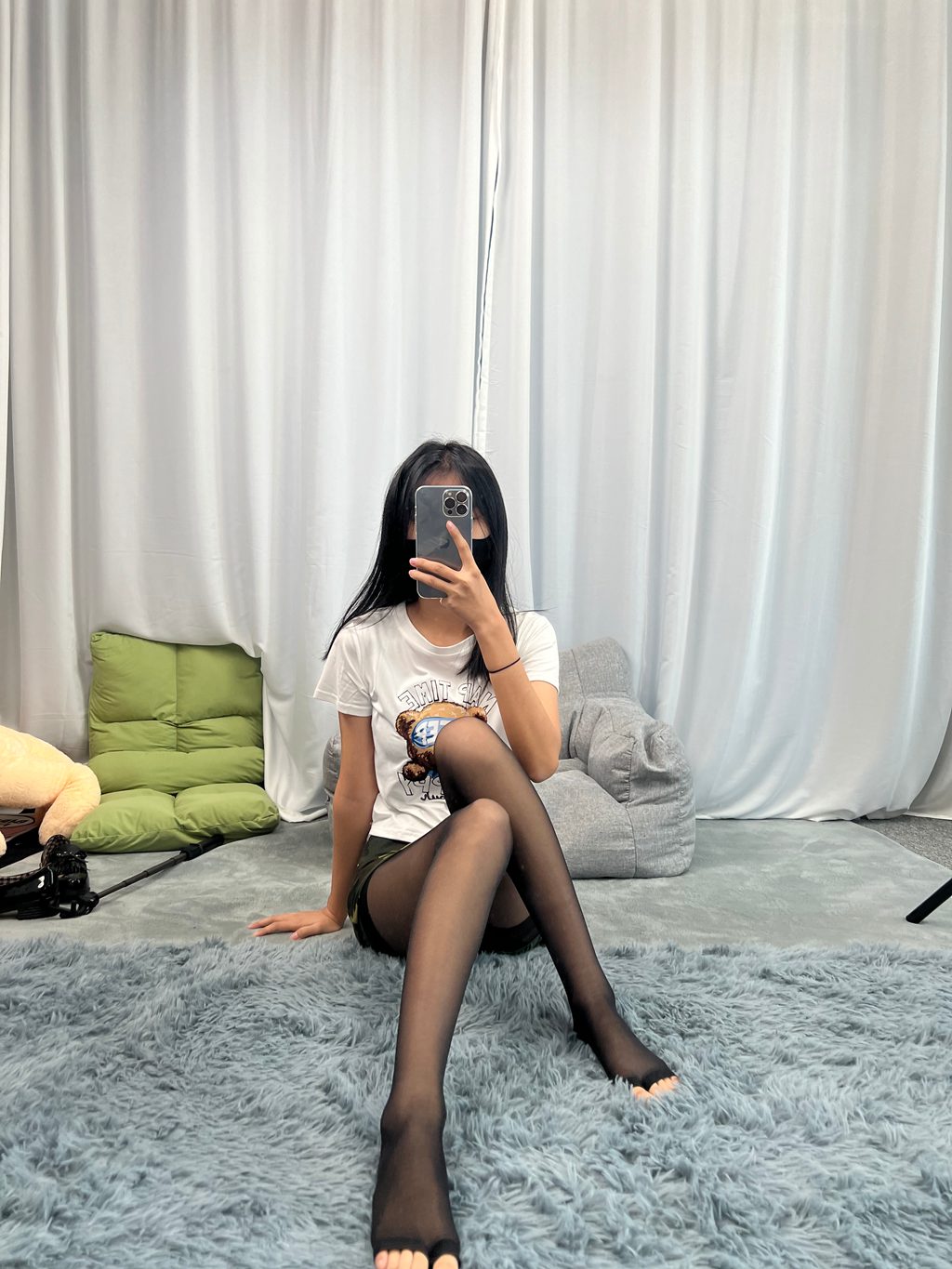 三禾摄影 NO.060 迷彩裤裙 嘿丝露趾袜 [208P/1.12GB] 三禾摄影-第1张