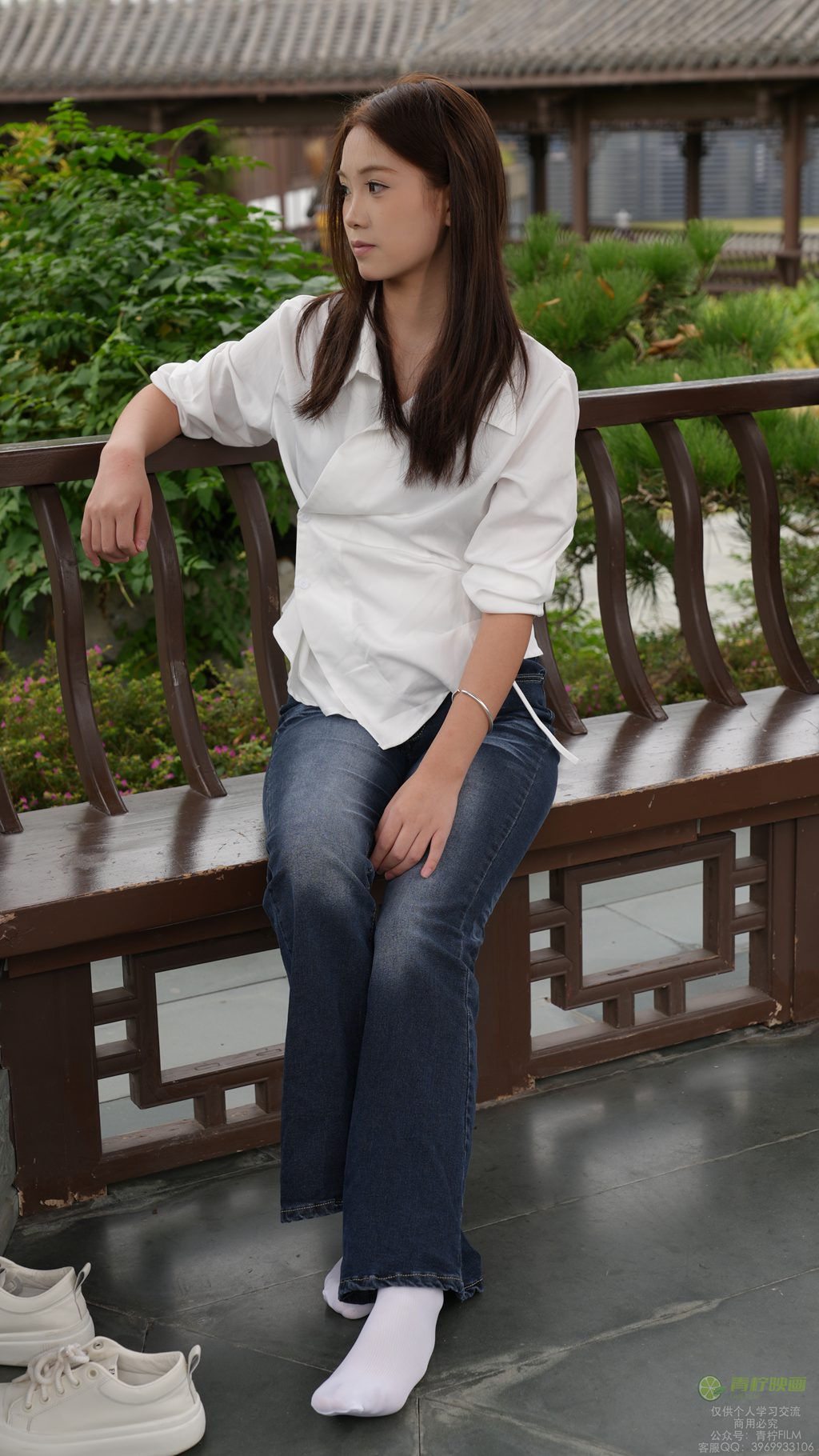 [青柠映画] NO.125 兰兰 白袜素甲素材（全套版）[127P/2V/7.02G] 年费专享-第2张