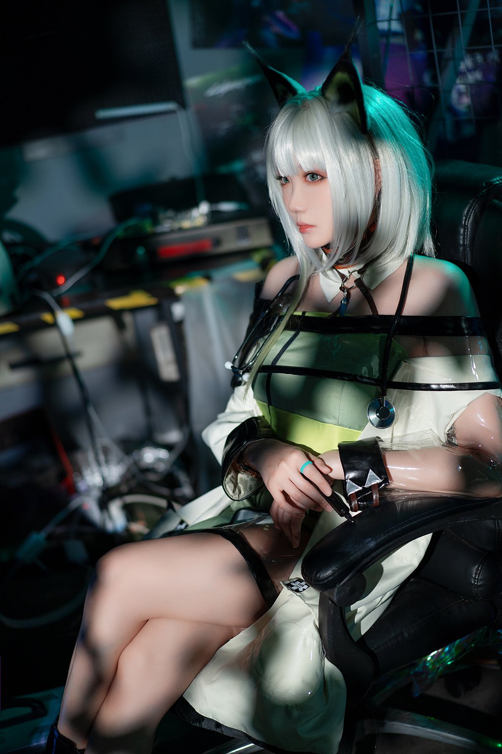 动漫Coser@瓜希酱 明日方舟 凯尔希 (Kal’tsit) [21P-146MB] 网红写真-第1张