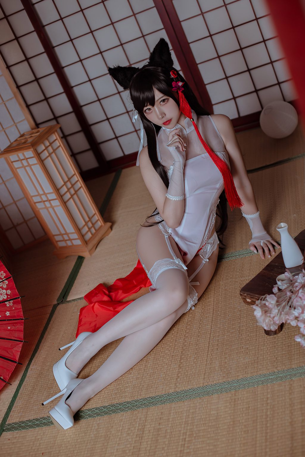 人气Coser动漫博主@二佐Nisa 犬之眷 碧蓝航线 爱宕 旗袍 [18P/146MB] 网红写真-第4张