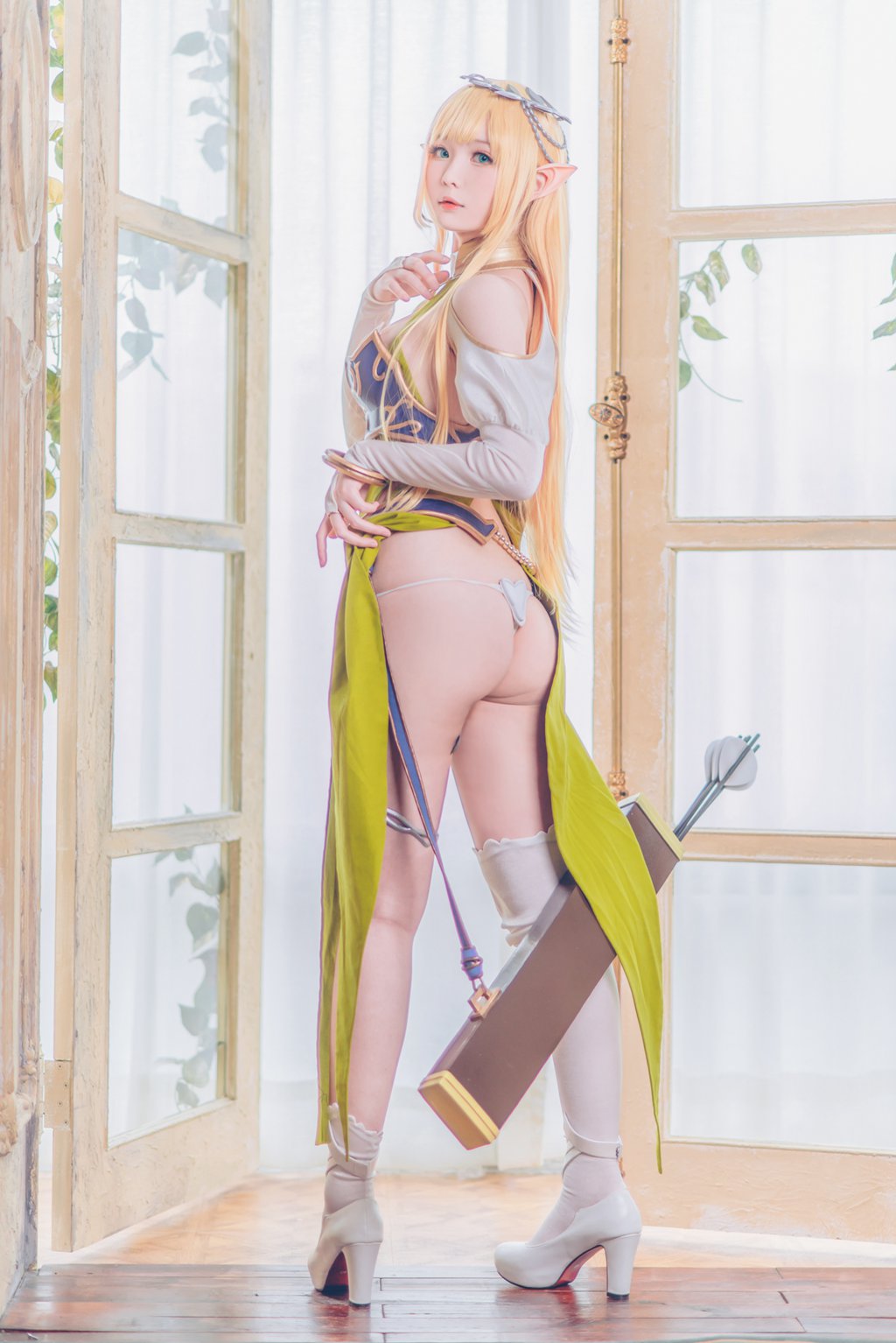 人气Coser@霜月shimo 精灵村 第1村民&第3村民 [100P／123MB] 网红写真-第4张