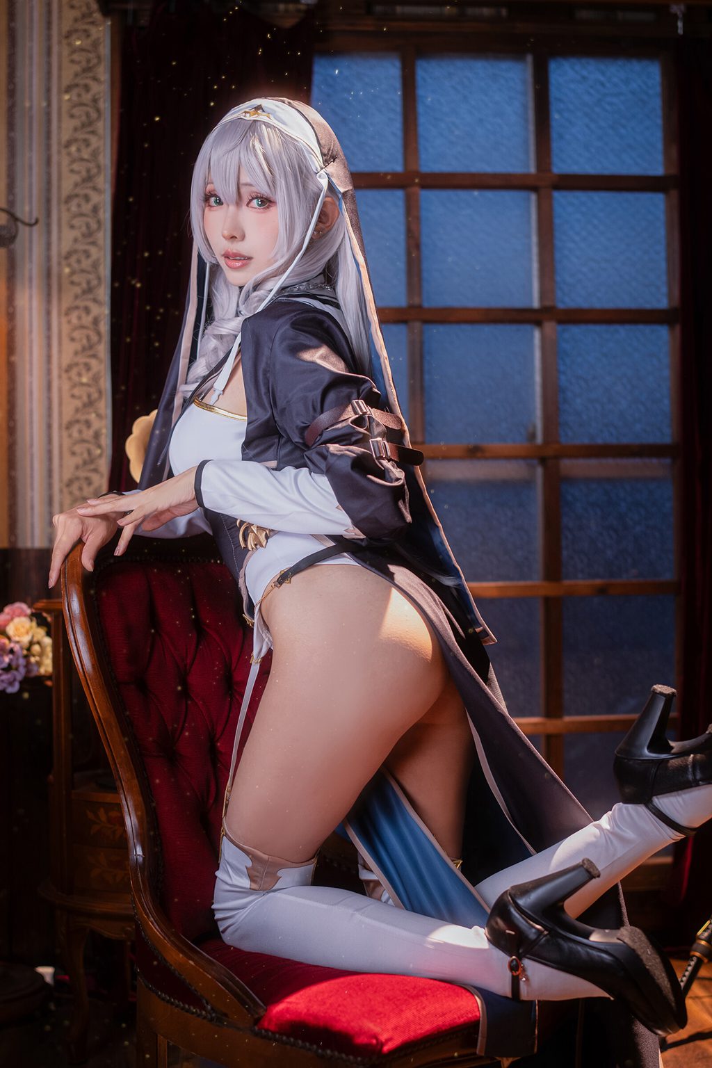 台湾Coser@ElyEE子 Shirogane noel~Nun [27P13V202MB] 网红写真-第4张