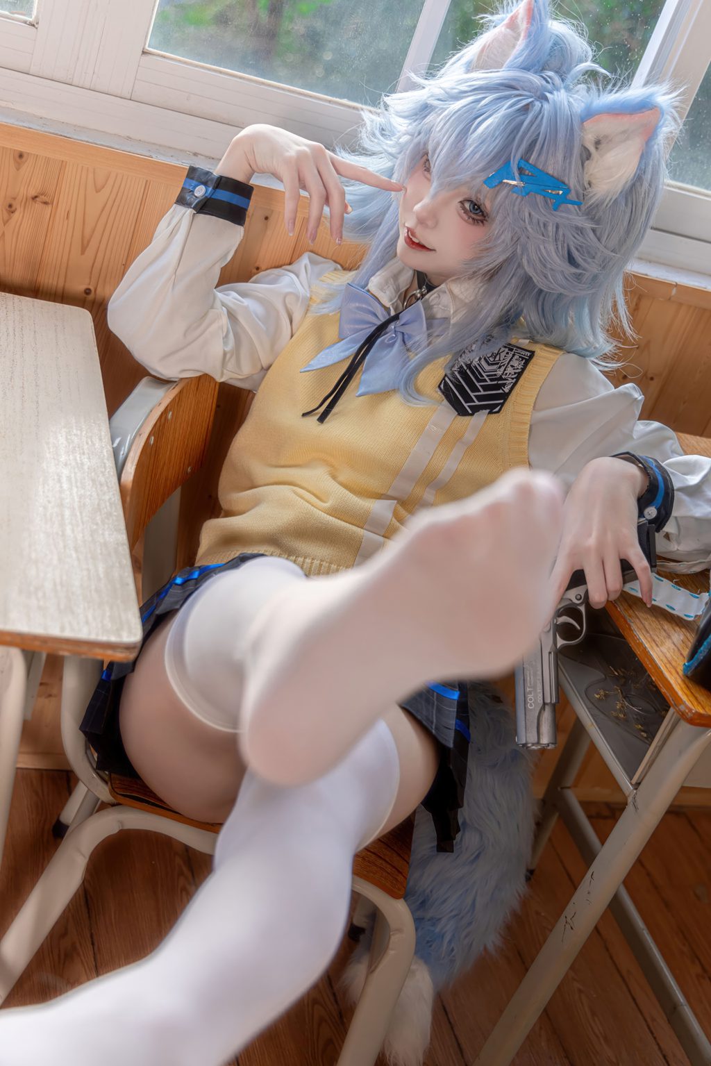 动漫博主@纸悦Etsu_ko 少女前线 PA-15 高校心跳物语 [51P/386MB] 网红写真-第3张
