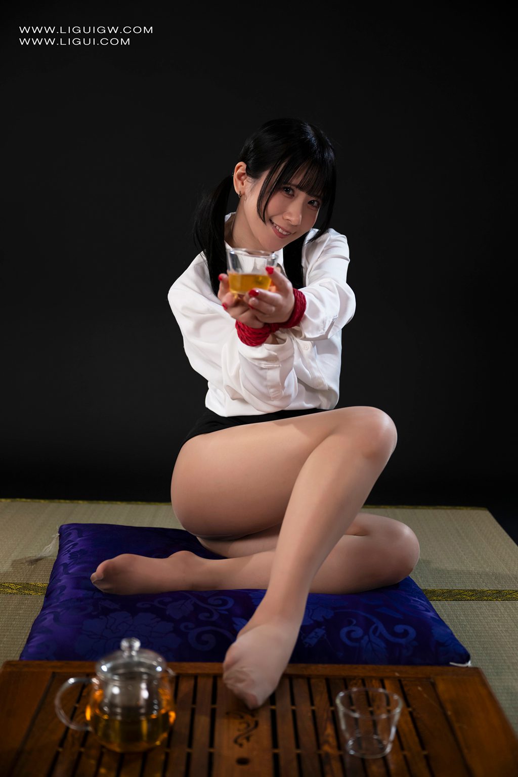 [Ligui丽柜] 2026.01.16 绳缚的茶道艺术-日本模特 May [56P/45MB] Ligui丽柜-第3张