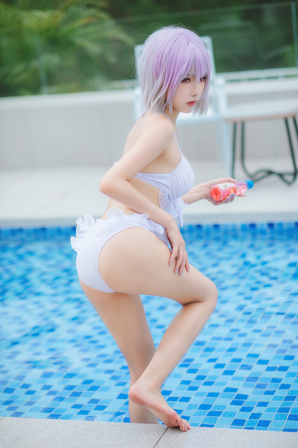 动漫Coser@瓜希酱 &Momoko葵葵 – 宝多六花 新条茜 泳装[85P-269M] 网红写真-第3张