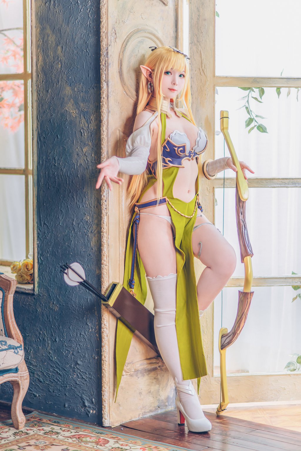 人气Coser@霜月shimo 精灵村 第1村民&第3村民 [100P／123MB] 网红写真-第3张