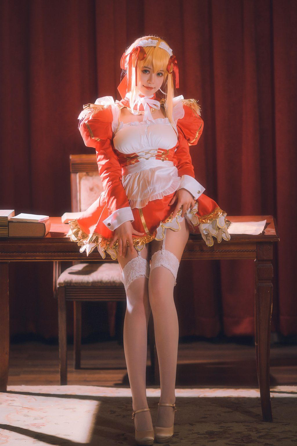 颜值博主@星黛鹿鹿i 尼禄女仆 [34P/552MB] 网红写真-第3张