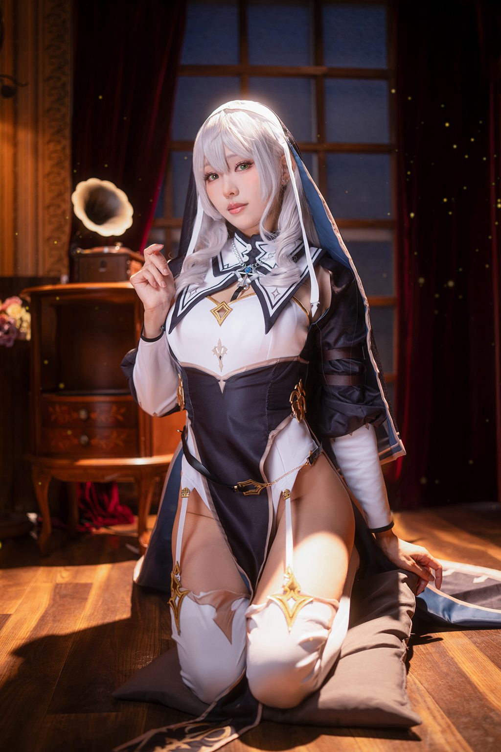 台湾Coser@ElyEE子 Shirogane noel~Nun [27P13V202MB] 网红写真-第2张