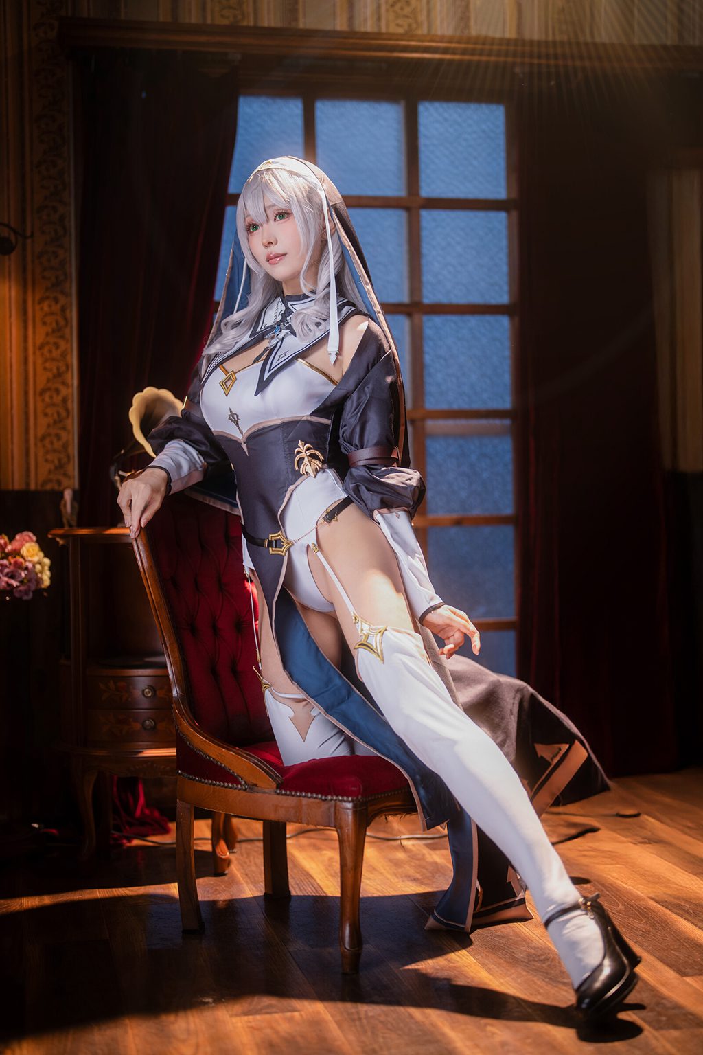台湾Coser@ElyEE子 Shirogane noel~Nun [27P13V202MB] 网红写真-第3张