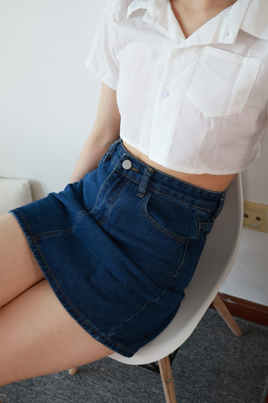 三禾摄影 NO.070 牛仔裙 平底鞋 [339P/2V/5.96GB] 三禾摄影-第2张