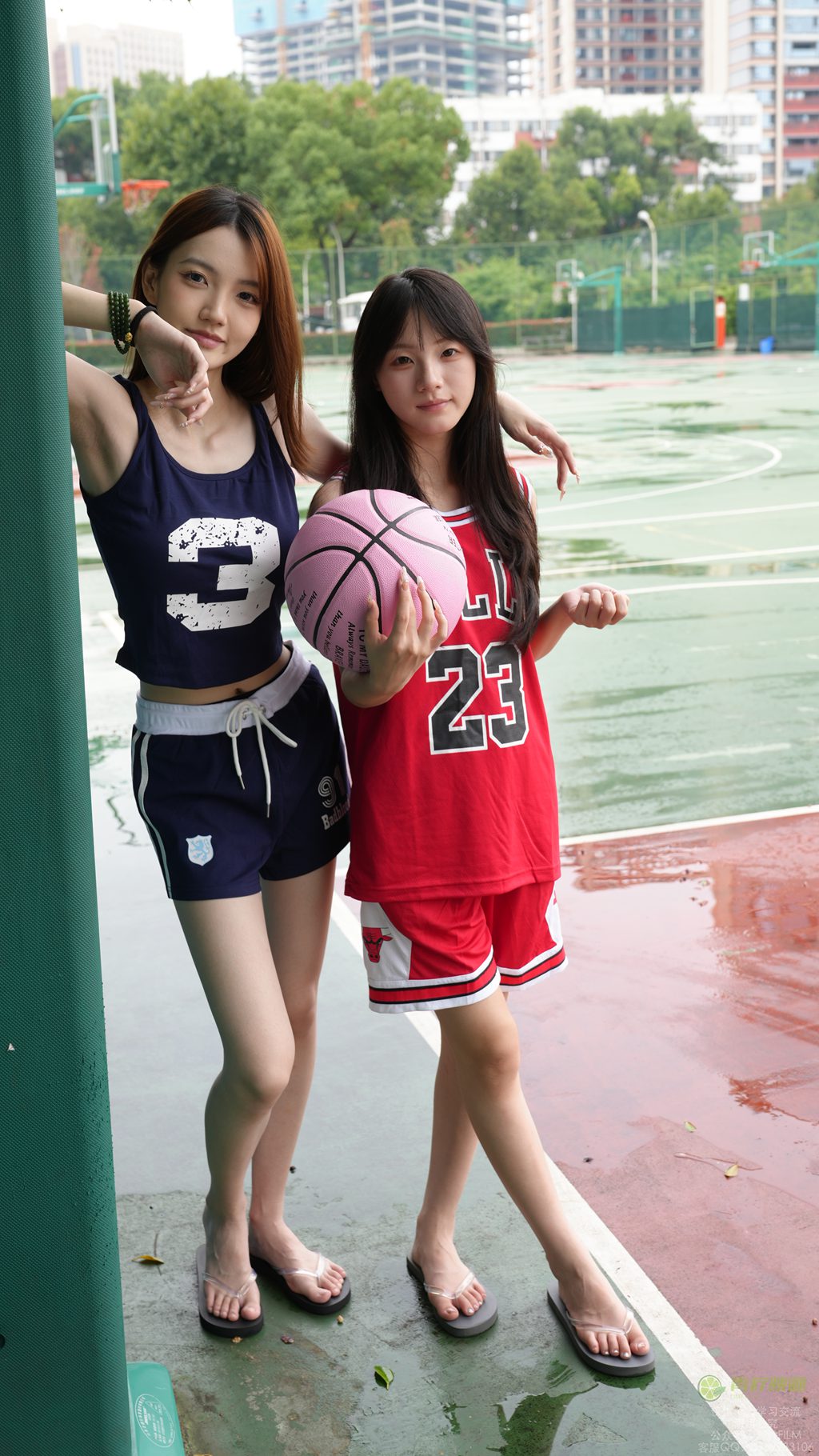 [青柠映画] NO.132 阿慌&叶子 篮球素甲素材（全套版）[136P2V7.96G] 年费专享-第2张