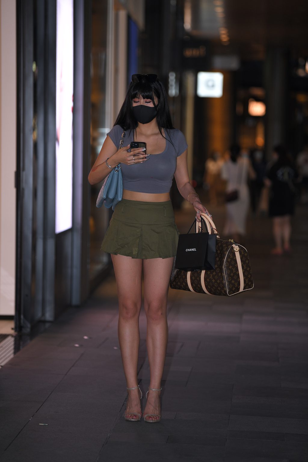 魔镜街拍 NO.340-精选街拍-绿色短裙美腿小蛮腰[119P/286MB] 其它写真-第2张