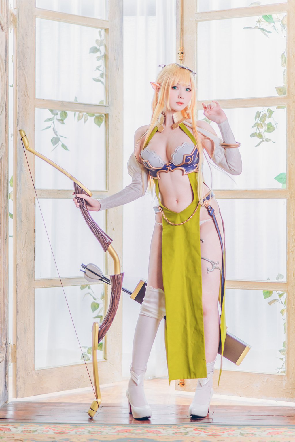 人气Coser@霜月shimo 精灵村 第1村民&第3村民 [100P／123MB] 网红写真-第2张