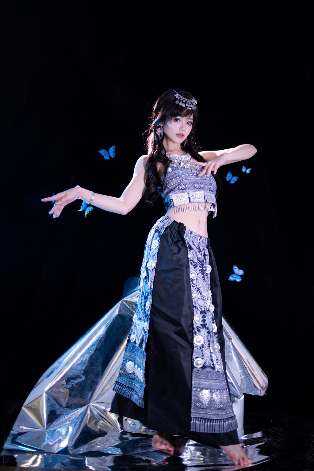 颜值博主@星黛鹿鹿i 苗疆蓝蝶 [52P/403MB] 网红写真-第2张