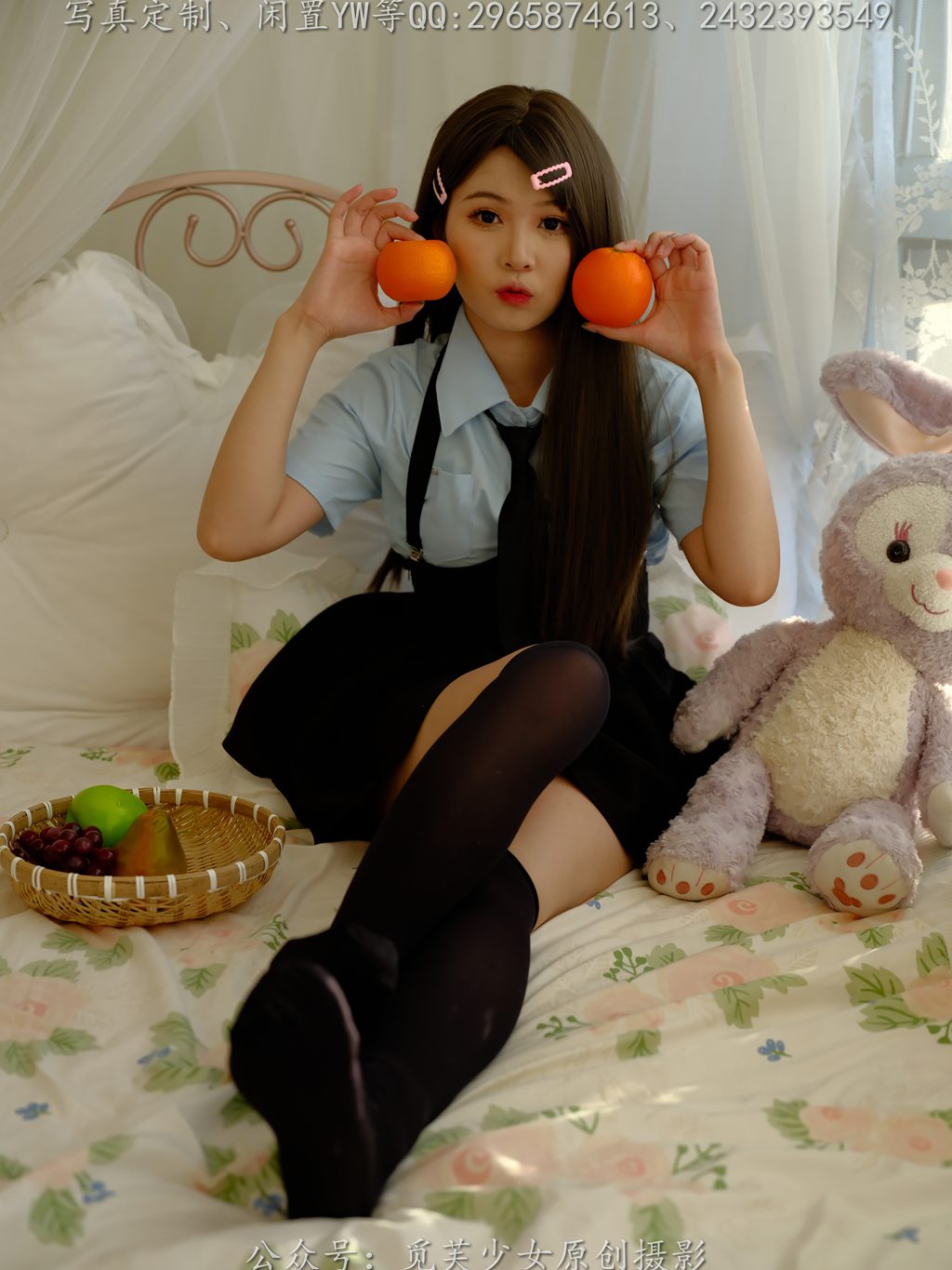 [觅芙少女]NO.275 菜菜——jk制服就是要搭配黑色过膝袜呀[167P/1V/6.00GB] 年费专享-第1张