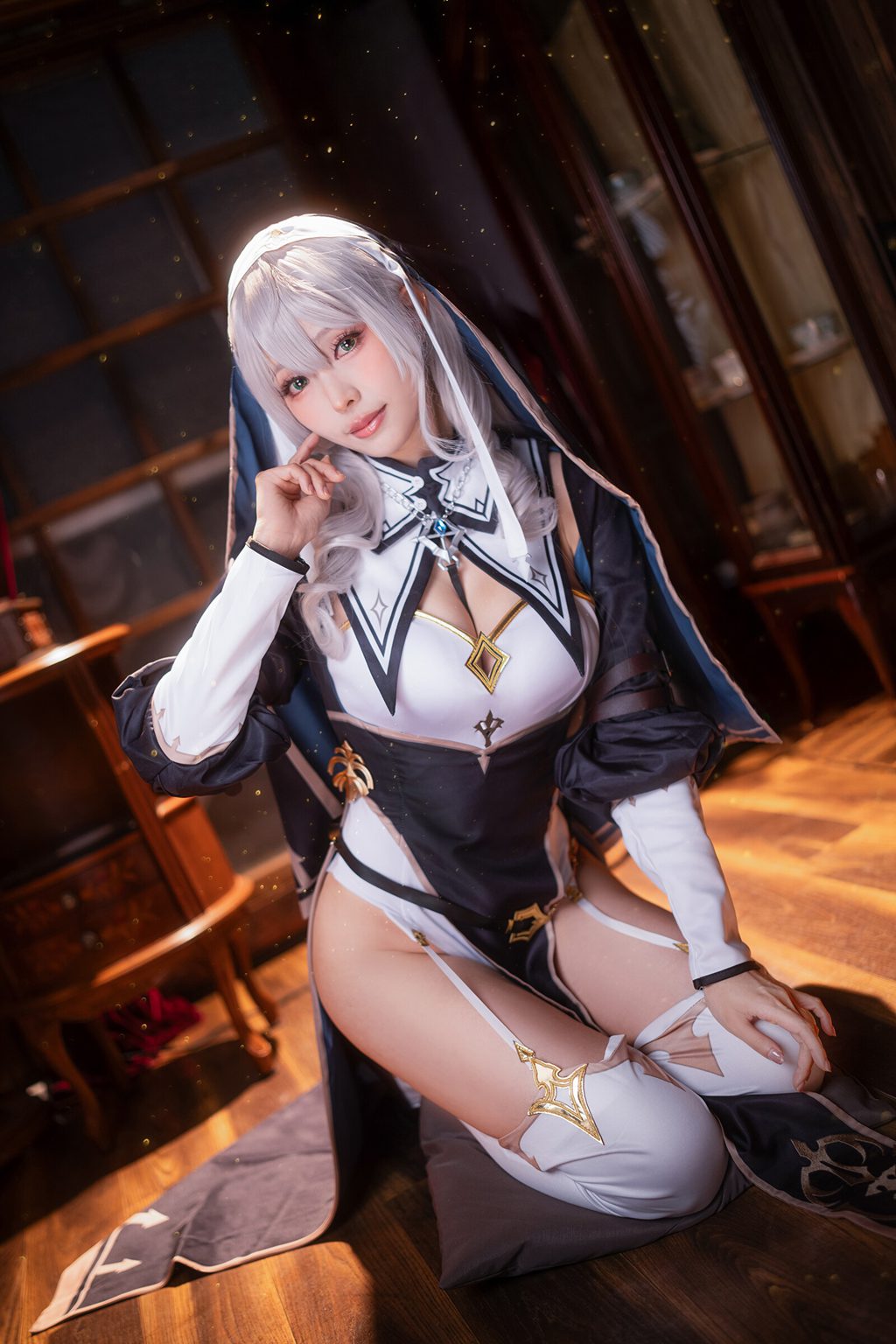 台湾Coser@ElyEE子 Shirogane noel~Nun [27P13V202MB] 网红写真-第1张