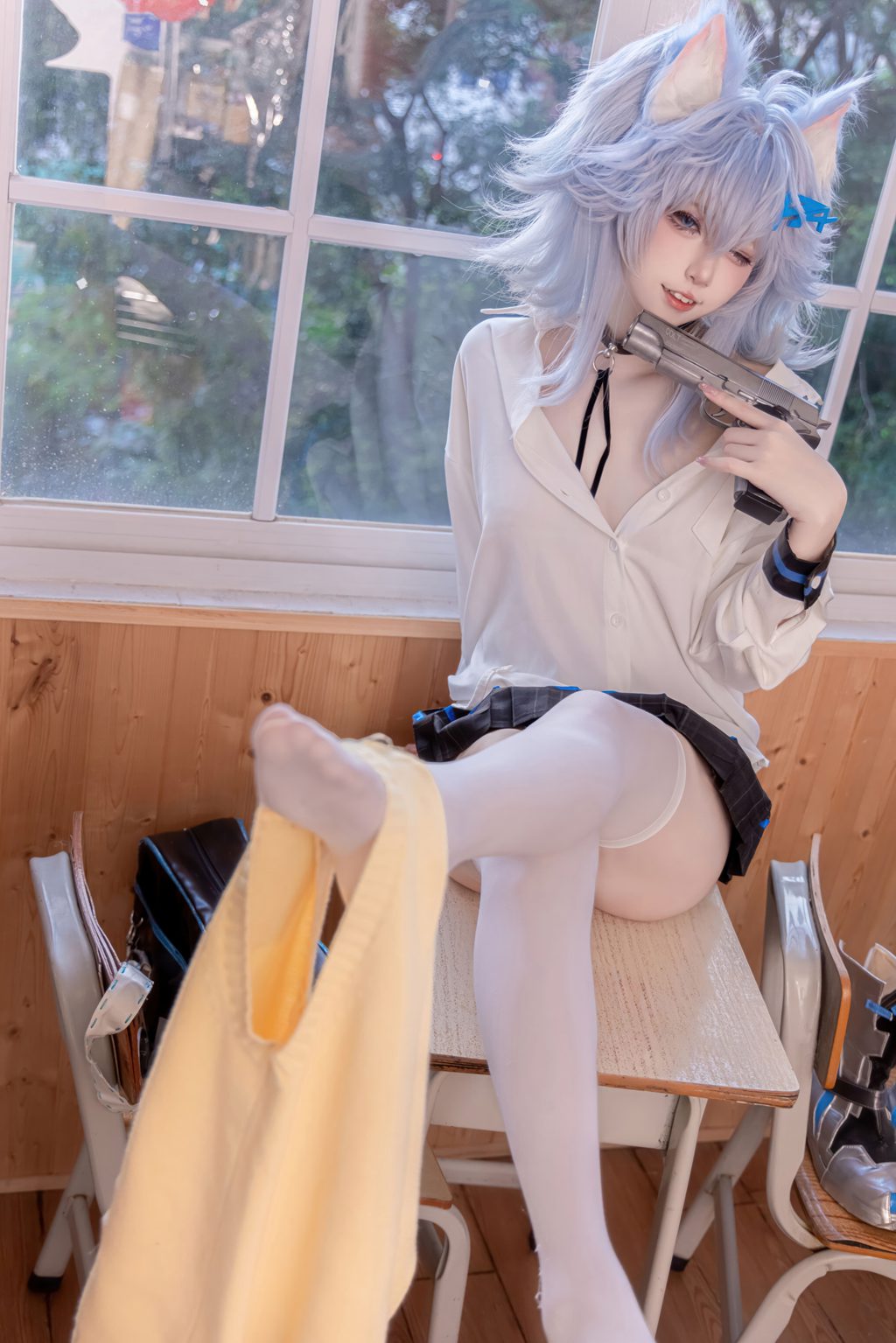 动漫博主@纸悦Etsu_ko 少女前线 PA-15 高校心跳物语 [51P/386MB] 网红写真-第1张