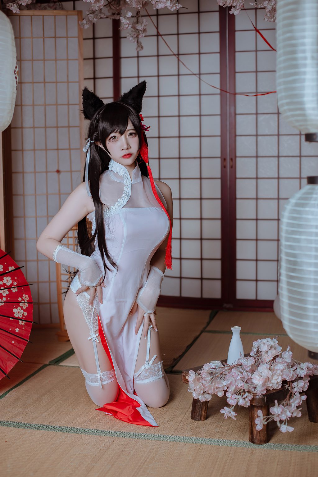 人气Coser动漫博主@二佐Nisa 犬之眷 碧蓝航线 爱宕 旗袍 [18P/146MB] 网红写真-第1张