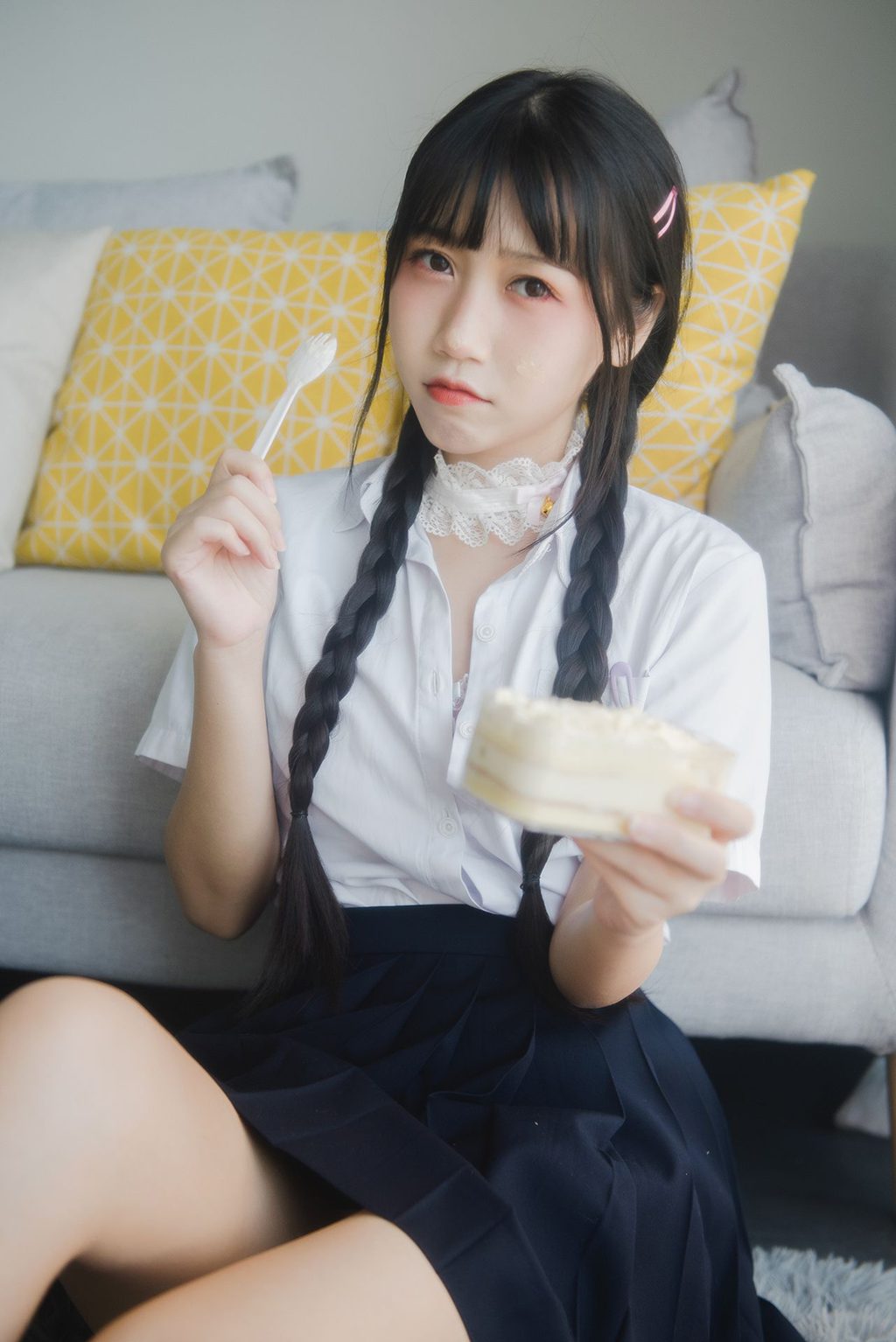 动漫博主@不呆猫 奶油少女 [80P4V-107MB] 网红写真-第1张