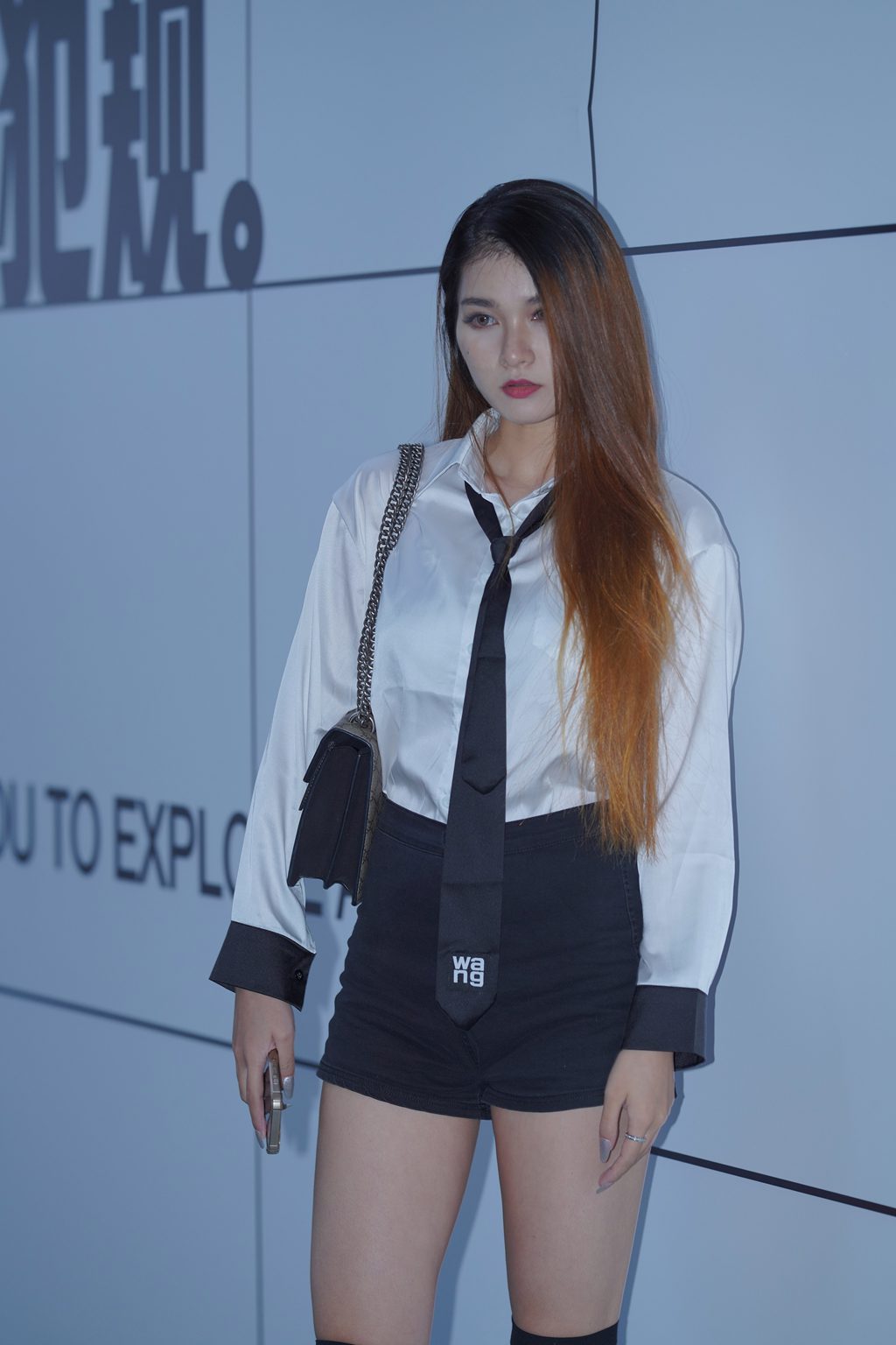 魔镜街拍 NO.354-精选街拍-衬衫短裤黑丝[120P/335MB] 其它写真-第1张