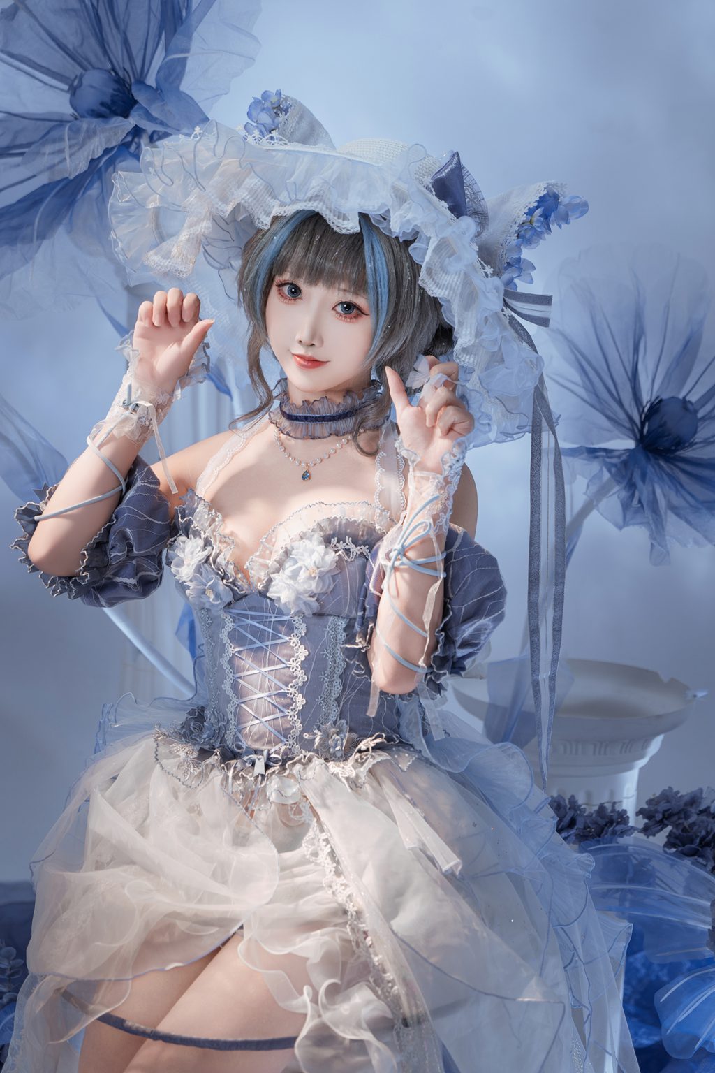 人气动漫Coser@面饼仙儿 碧蓝航线 柴郡礼服[21P-251.3M] 网红写真-第4张