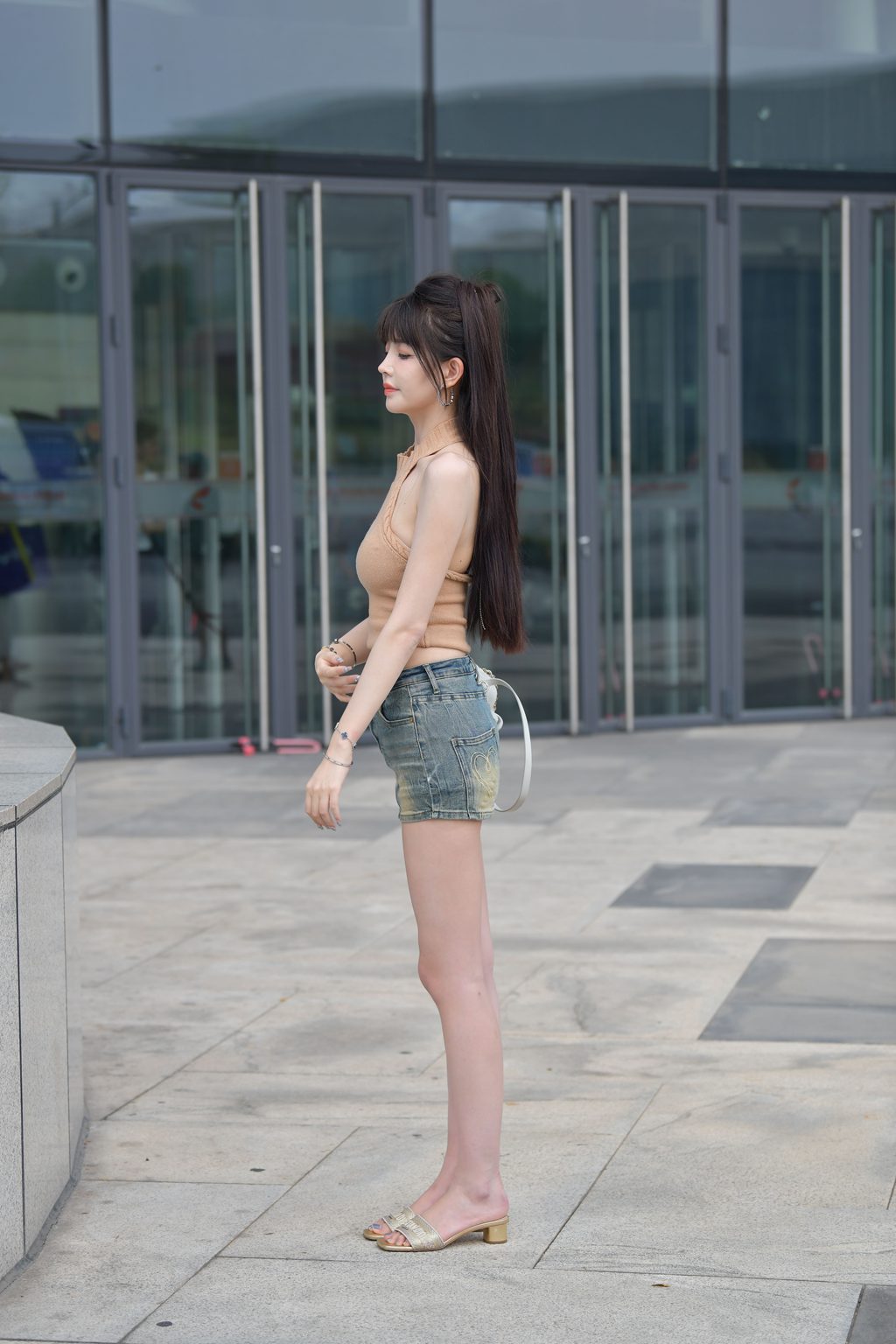 魔镜街拍 NO.385-精选街拍-街拍牛仔裙裸足凉高[104P/371MB] 其它写真-第4张