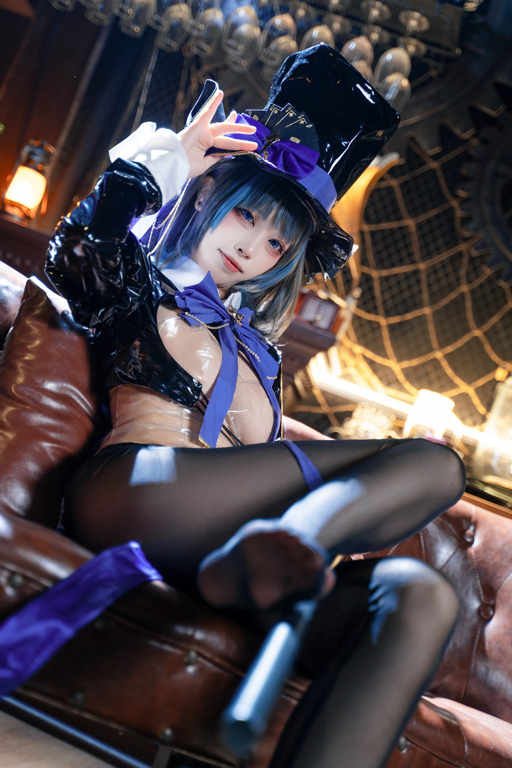 网紅Coser@三無人型 – 碧蓝航线 柴郡绚烂夜梦[40P-288M] 网红写真-第4张