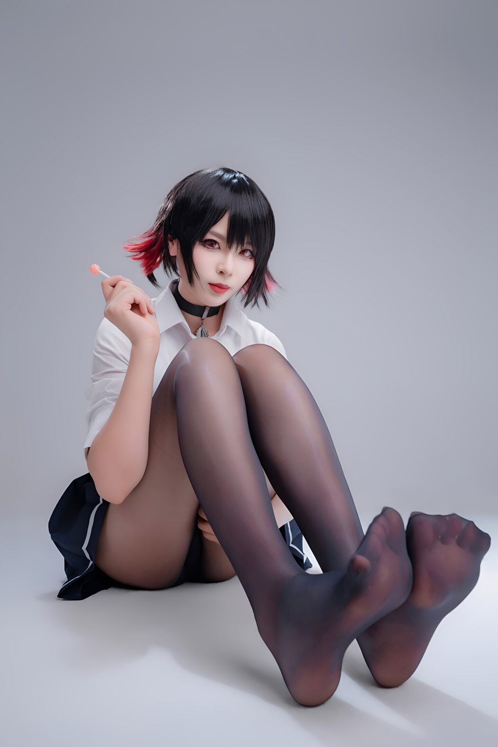 动漫Coser@轩萧 鲨鱼妹JK[101P-1V-551.5M] 网红写真-第3张