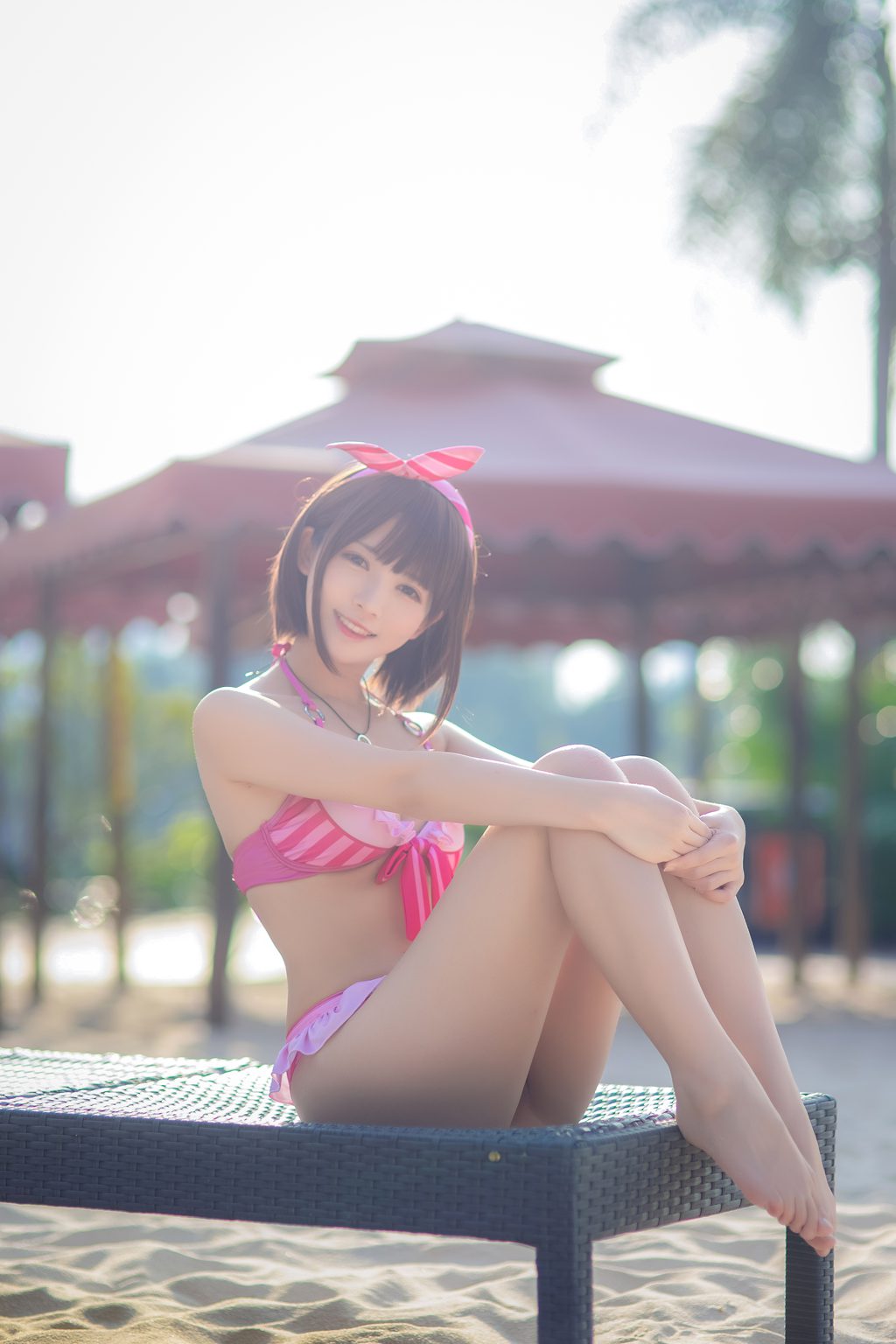 人气动漫Coser@面饼仙儿 加藤惠泳装[20P-138M] 网红写真-第3张