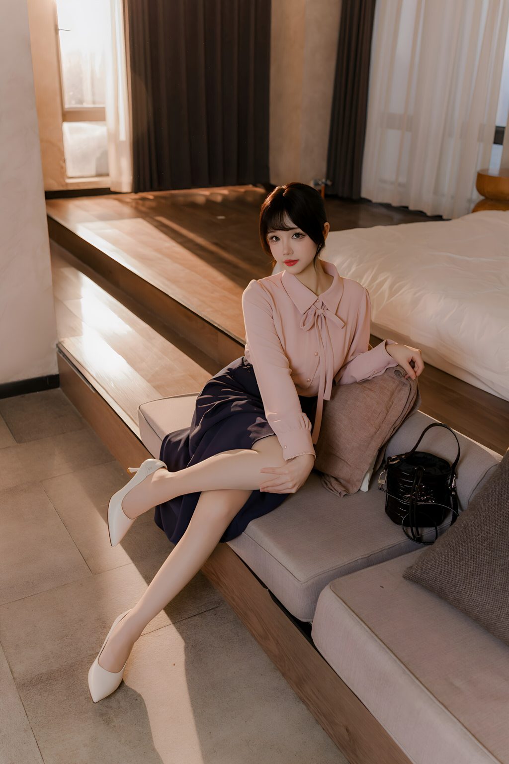 知名动漫博主@雪晴Astra 肉丝通勤OL[71P-1V-1.37G] 网红写真-第3张