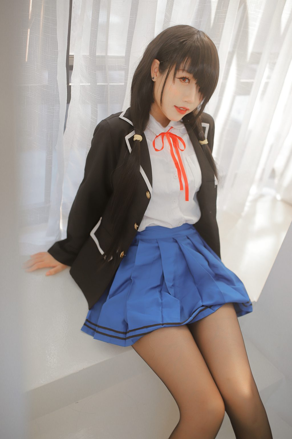 动漫博主@不呆猫 狂三黑丝白丝[55P-510MB] 网红写真-第3张