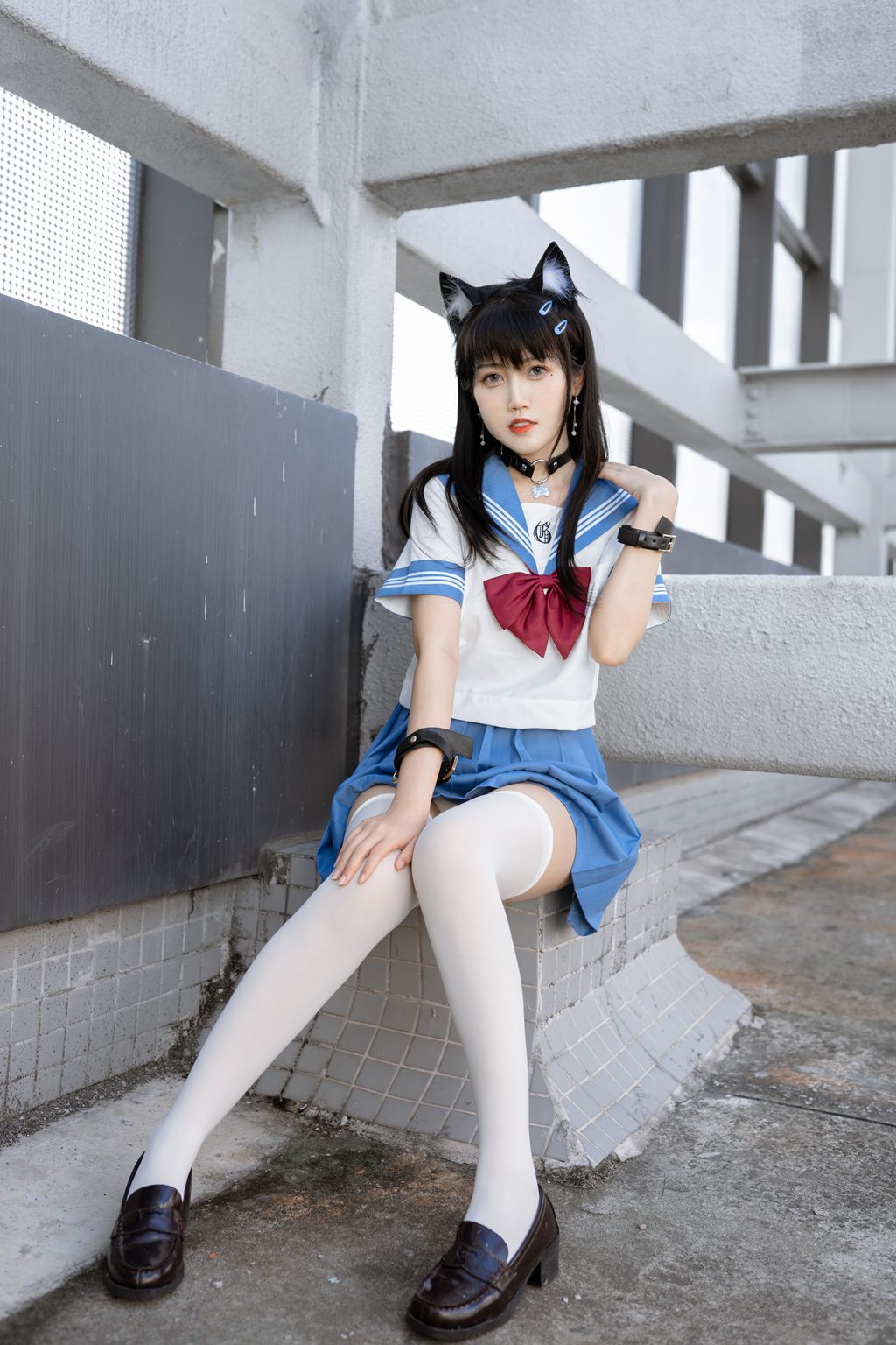 动漫博主@不呆猫 天台小m猫[96P-1V-665MB] 网红写真-第3张