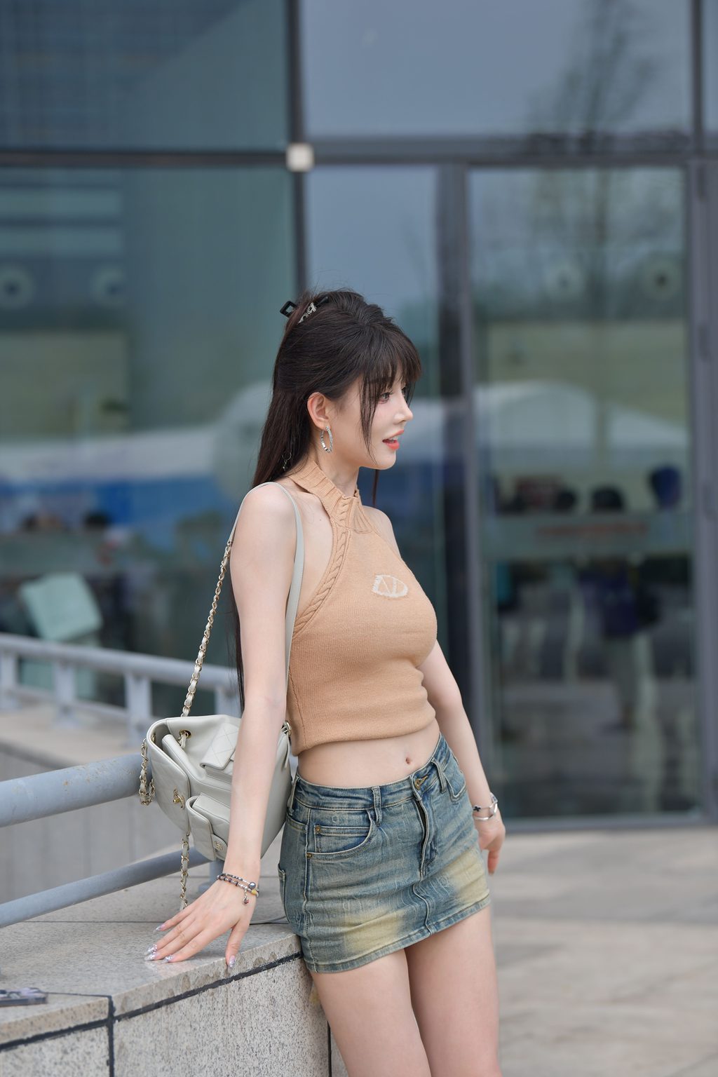 魔镜街拍 NO.385-精选街拍-街拍牛仔裙裸足凉高[104P/371MB] 其它写真-第3张