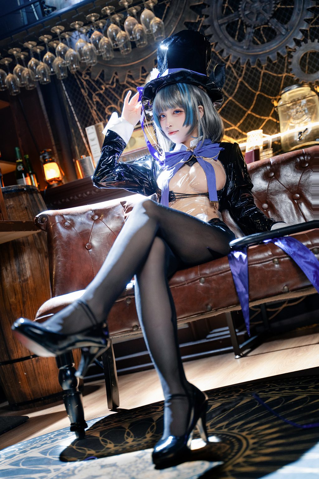 网紅Coser@三無人型 – 碧蓝航线 柴郡绚烂夜梦[40P-288M] 网红写真-第3张