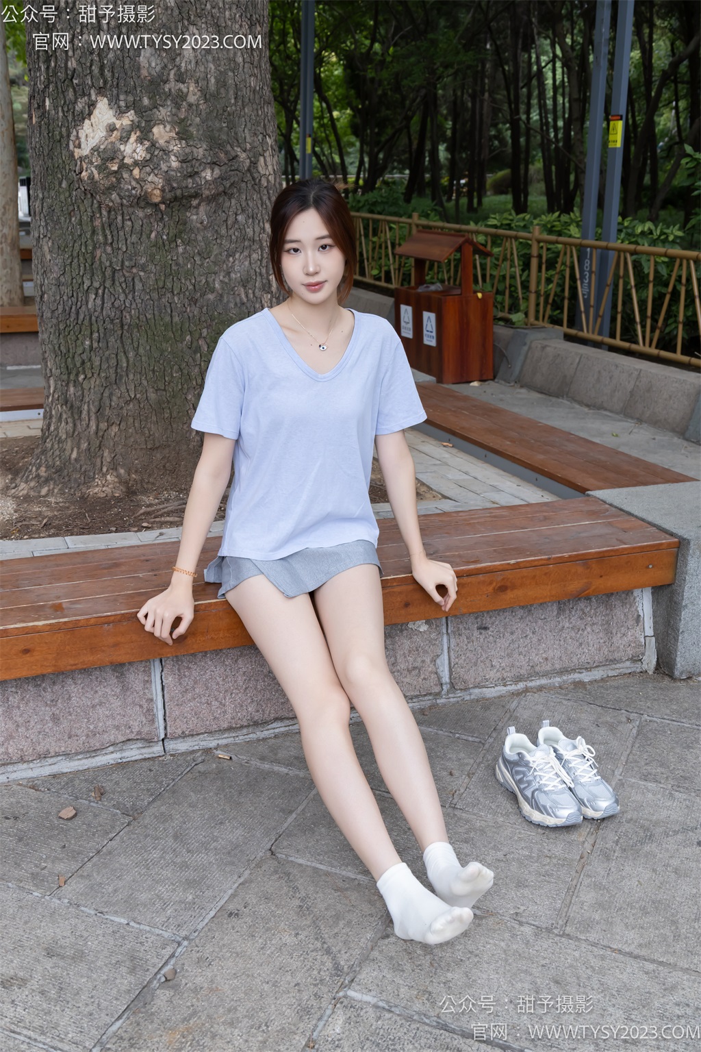 甜予摄影 NO.259 小俏-运动鞋、淡黄色棉袜、裸足（完整版）[139P/2V/7.82G] 年费专享-第2张