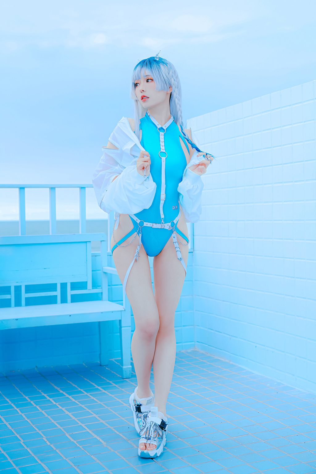台湾Coser@ElyEE子 2025年06月订阅 June Set C Glassyhorn Devil [34P3V94MB] 网红写真-第2张