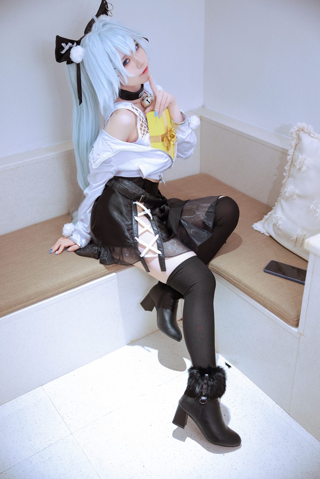 动漫博主@G44不会受伤 芙洛伦白情[20P-241M] 网红写真-第2张