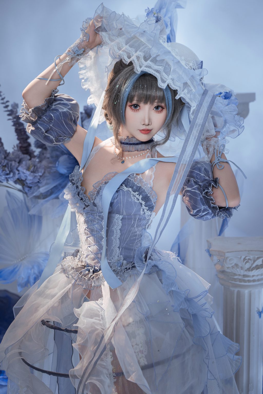 人气动漫Coser@面饼仙儿 碧蓝航线 柴郡礼服[21P-251.3M] 网红写真-第2张