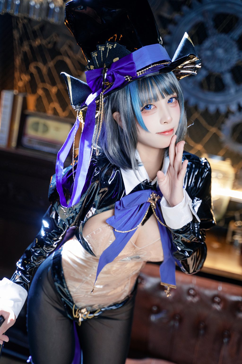 网紅Coser@三無人型 – 碧蓝航线 柴郡绚烂夜梦[40P-288M] 网红写真-第2张