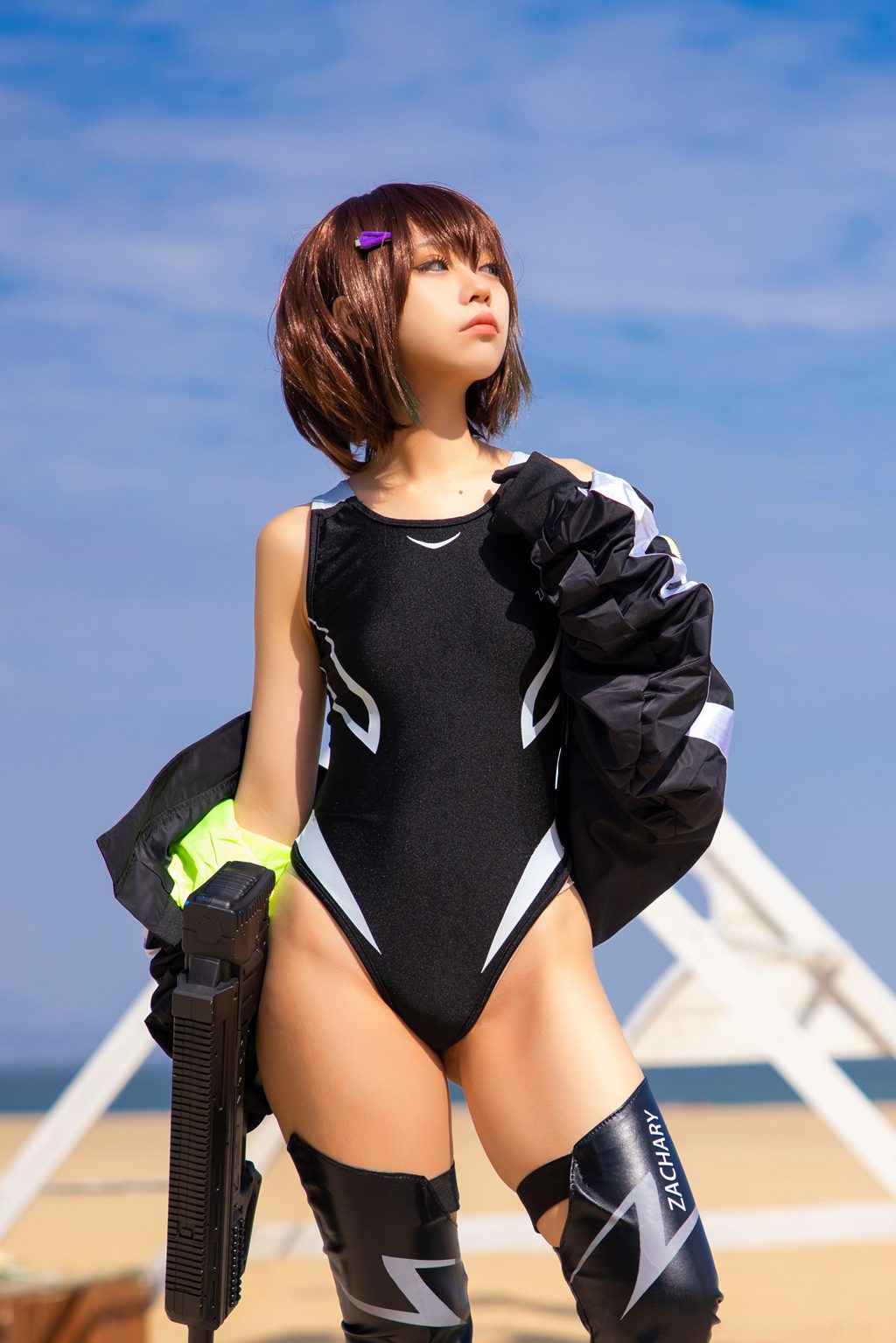动漫博主@G44不会受伤 水泳部的部长[57P-465M] 网红写真-第1张