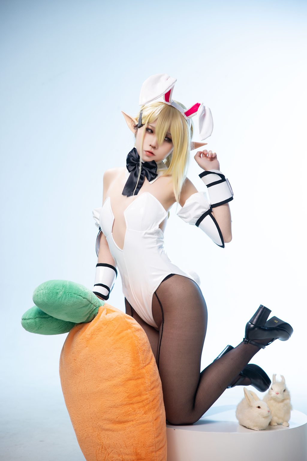 动漫博主@G44不会受伤 水兰儿兔女郎 Shui Lan Er Bunny Girl[31P-192M] 网红写真-第1张