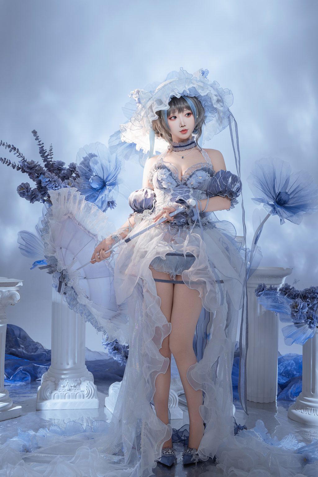 人气动漫Coser@面饼仙儿 碧蓝航线 柴郡礼服[21P-251.3M] 网红写真-第1张